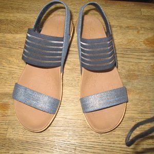 Women's Skechers Wedge Sandals Denim 6.5